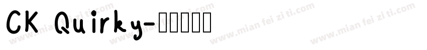 CK Quirky字体转换